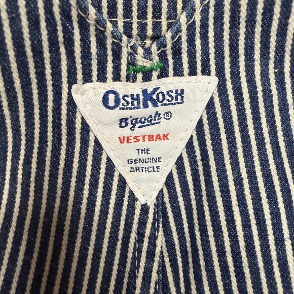 VTG OshKosh B’Gosh Overalls 5T Blue Striped - Picture 16 of 16
